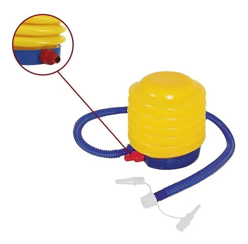 Imagem 4 de 6 de Bomba Inflador Para Encher Boia Piscina Bola Pilates