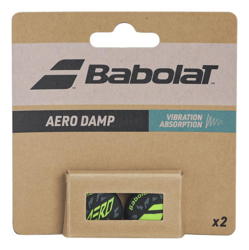 Antivibrador Babolat Aero Damp Com 2 Unidades Preto E Verde