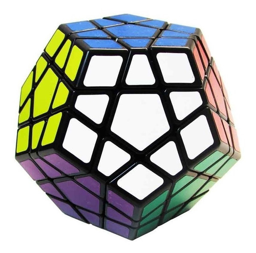 Cubo Mágico Profissional Megaminx Shengshou Black Imperdível Cor da estrutura Preto