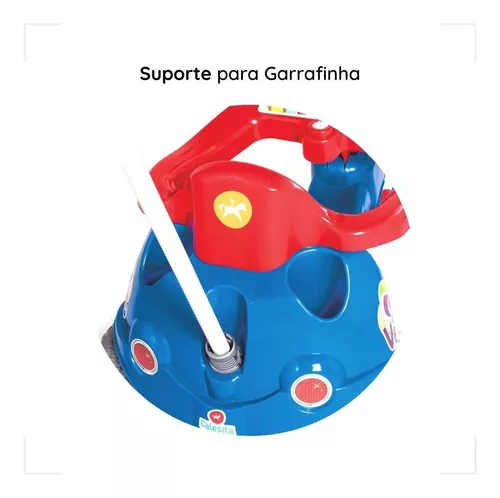 Triciclo Infantil Calesita Velocita - 2 em 1 - Pedal e Passeio com