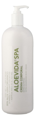  Crema hidratante para cuerpo Aloevida Spa Crema corporal SPA en bote de 1000mL/1kg tea tree / te verde