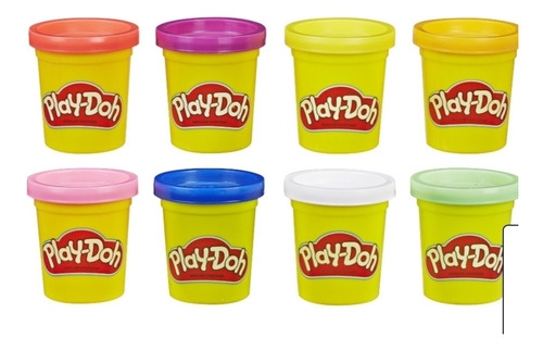 Imagen 2 de 3 de Play Doh Pack 8 Latas Colores Variados