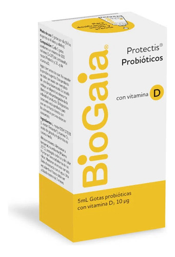 Biogaia D Probioticos + Vitamina D3 Gotas 5ml