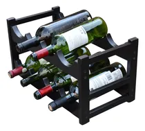 Comprar Cava Porta Botellas  Vino Hogare Madera Elegante Y Moderna
