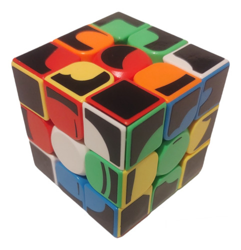 Cubo Mágico Moyu Meilong 3x3 Emoticons Colored