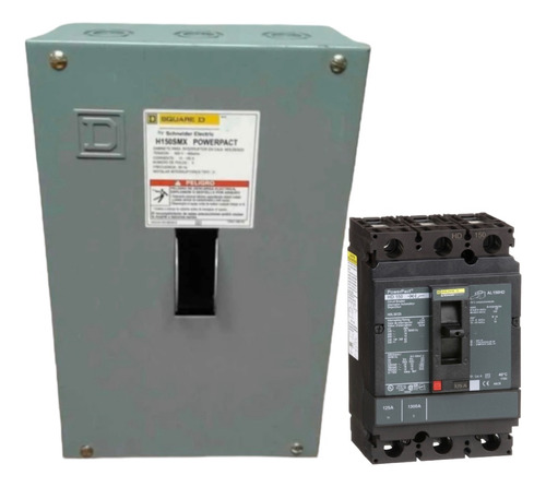 Interruptor Termomagnetico Hdl36125 Square D 3 Polos X125amp