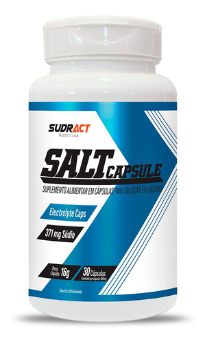 Salt Capsule 30 Caps Sudract - Repositor De Sódio E Potássio