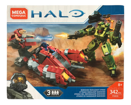 Halo Mega Construx Banished Marauder Strike Fvk35 342p Mecha (Usado)