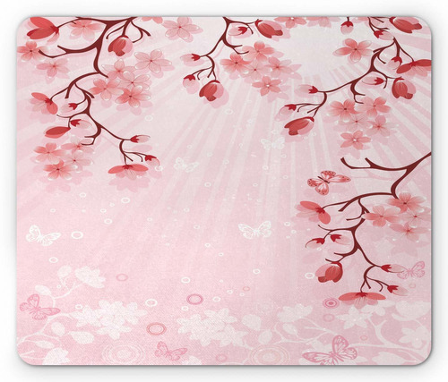 Alfombrilla De Ratón Oriental, Flor De Cerezo Japonés...