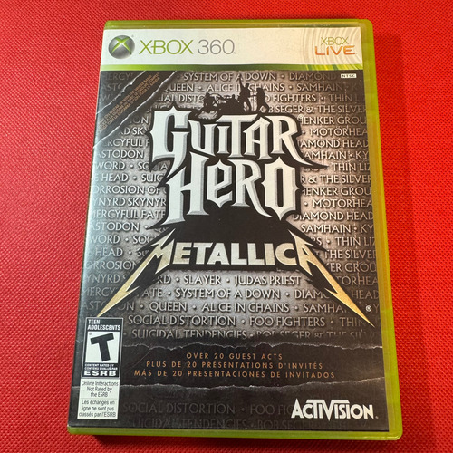 Guitar Hero Metallica Xbox 360 Completo Original