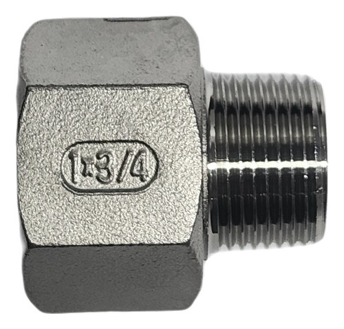 Adaptador Macho/femea Redução Inox 316 De 1pol Para 3/4 Bsp