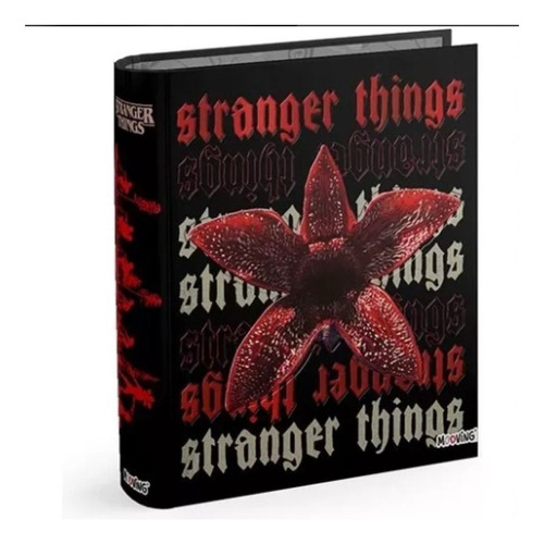 Carpeta Escolar A4 2 Aros Mooving Stranger Things Escolar Color