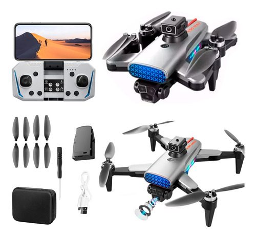 Drone K90 Max Camara C/remoto Luces Sensor Gps Obstaculos Gris