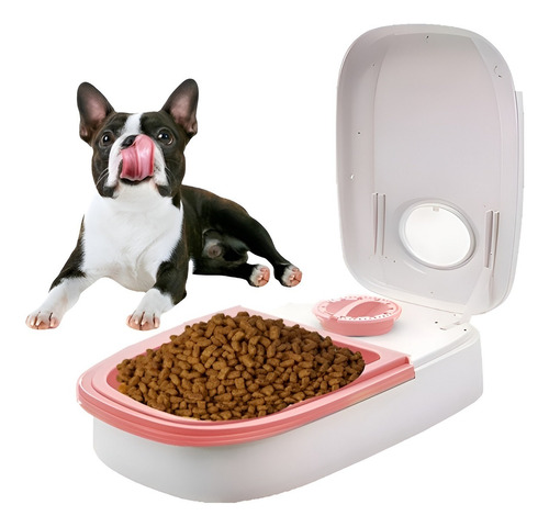 Dispensador Alimento Gatos Automatico Comedero Plato Perros