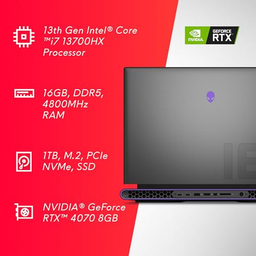Laptop Gamer Alienware M18 18'' I7 16gb Ddr5 1tb Rtx4070 Rgb