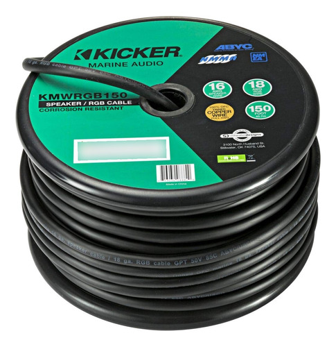 Kicker Kmwrgb150 - Altavoz Marino De 16 Ga/cable Rgb De 18 .