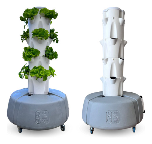 Torre Hidroponica Kit Verde Magenta - Hidroponia 20 Plantas