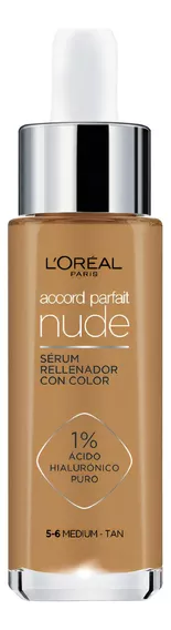 Base de maquillaje en sérum L'Oréal Paris Accord Parfait Sérum Nude Sérum L'oréal Paris True Match Nude Con Color 30 Ml Tono 4-5 Medium tono 5-6 medium-tan - 30mL 30g