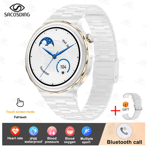 1.32 Reloj Inteligente For Mujer Deportivo Smart Watch Fs7