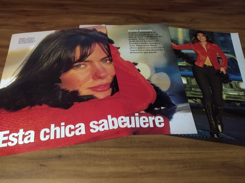 (z539) Cecilia De Bucourt * Clippings Revista 3 Pgs * 1995 (Usado)