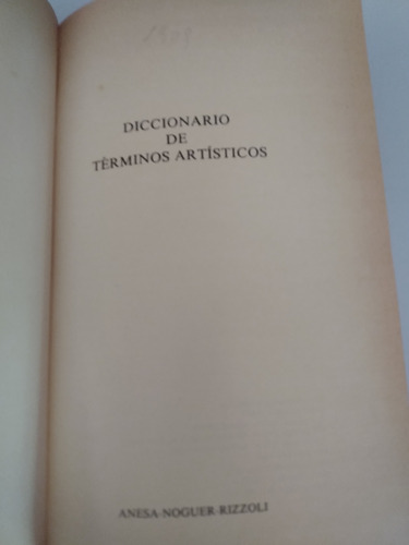 Diccionario De Términos Artísticos (1973)