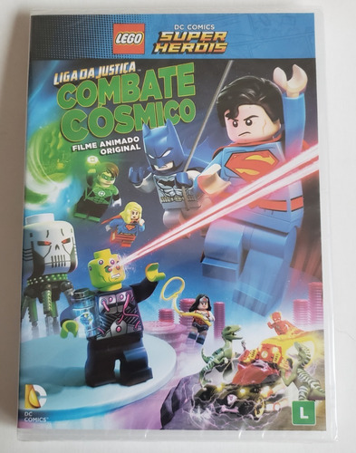 Dvd Lego Liga Da Justiça Combate Cósmico Original Lacrado