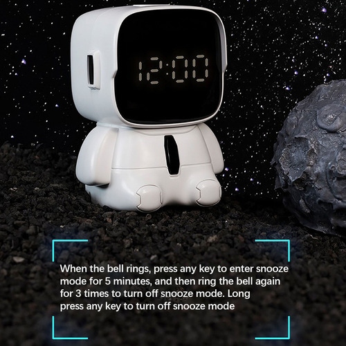 1 Despertador Inteligente Con Diseño De Astronauta De
