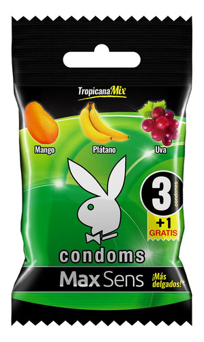 Preservativo Max Sens 3 + 1 Tropicana 4 Condones