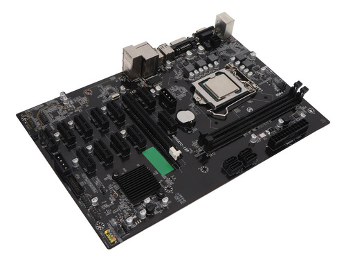 Placa Madre Ddr4 B250b, 12 Ranuras Pcie, Salida Vga Dvi De 2