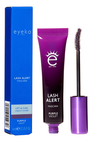 Máscara Eyeko Lash Alert Purple Lift & Curl 8 Ml Cafeína Bio