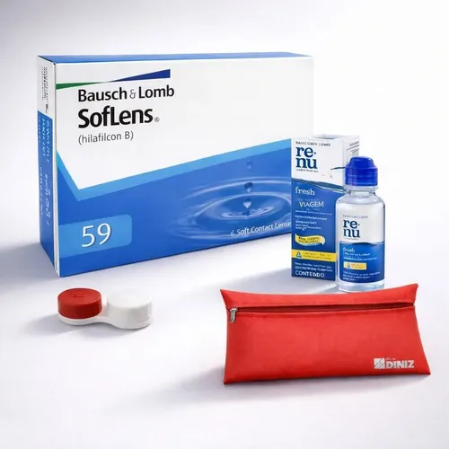 Lente De Contato Soflens 59 Mensal Bausch Miopia Hipermetrop