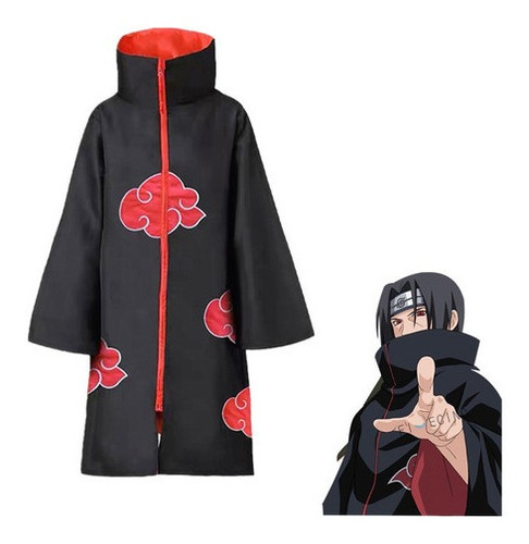 Naruto Akatsuki Cloak Cosplay Disfraces Anime Capa