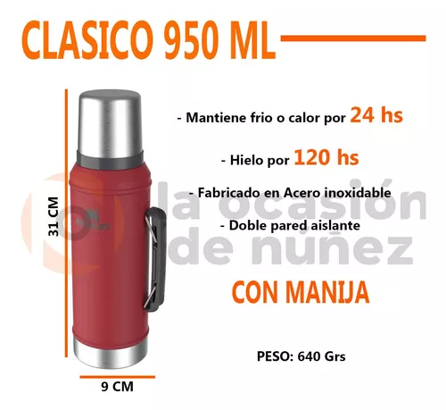 Stanley Termo Clasico 950 Ml Con Manija Tapon Cebador P/mate