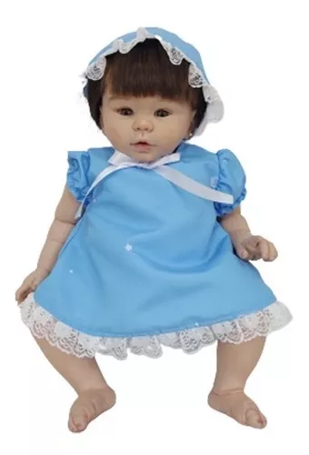 Kit Com 2 Vestidos De Bebê Reborn Katitus Boneca