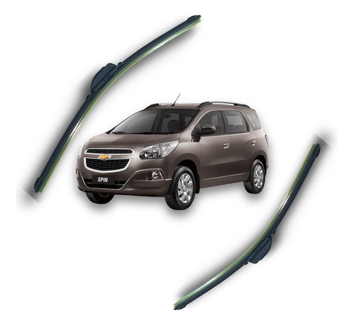 Kit 2 Escobillas Limpiaparabrisas Chevrolet Spin 2012 A 2023