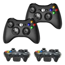 Comprar Dois Controles Sem Fio Wireless  Joystick Para Xbox 360