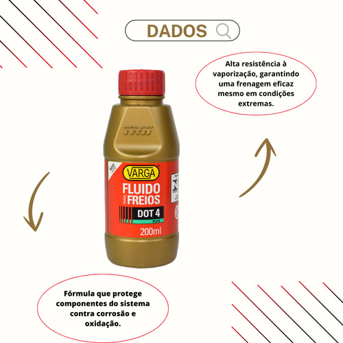 Fluido Freios Varga Trw Dot4 Dot 4 Com 10 Und