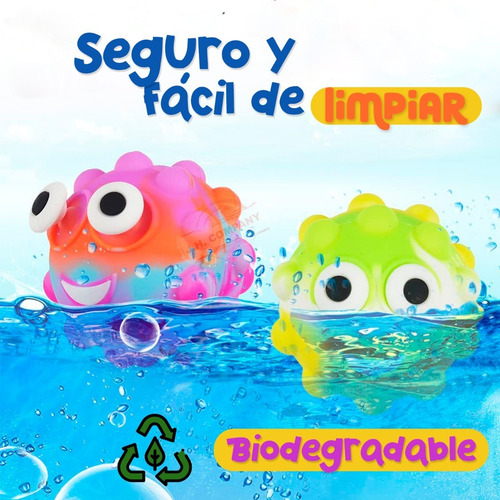 Imagen 7 de 10 de Set 2 Pcs Squishy Luz Led Eyepop Apachurrar Juguete Ptq-063