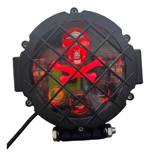 Par Faros Led 7lupas Alta/baja Con Rgb 10 Colores 4x4 H4