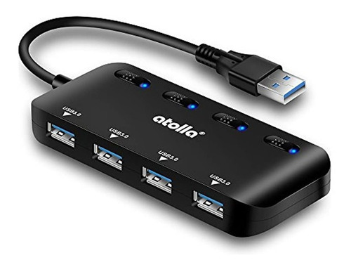 Divisor De Concentrador Usb 3.0 - Extensor Usb De 4 Puertos 