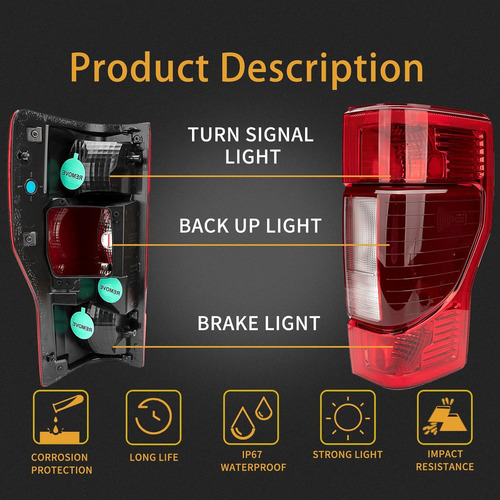 Luz Trasera Derecha Para Ford F250/f350 Super Duty 2020-2022