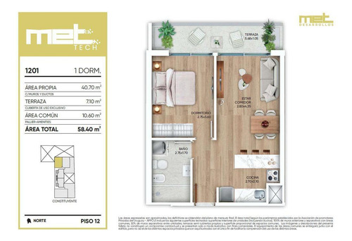1, 2 Y 3 Ambientes En Venta - Met Tech, Montevideo , Amenities . En Construcción