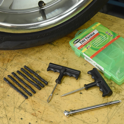 Kit Para Reparar Llantas Tipo String (9 Piezas)(lezna)