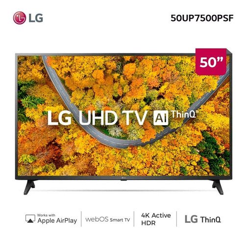 Imagen 1 de 5 de Smart Tv LG 50up7500psf 50'' Uhd Ai