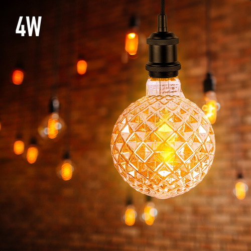 Foco led Icon VING95DIS4W25KE27ATE Globo color blanco cálido 4W 127V 2500K 380lm