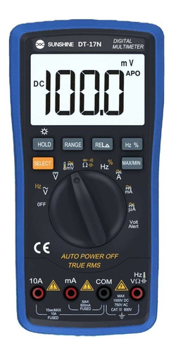 Multimetro Tester Digital Sunshine Dt-17n Multirango