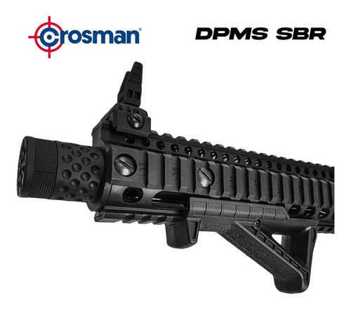 Imagen 6 de 10 de Rifle Co2 Fusil Crosman Dpms Sbr 4.5 Mm Full Auto Escala 1/1