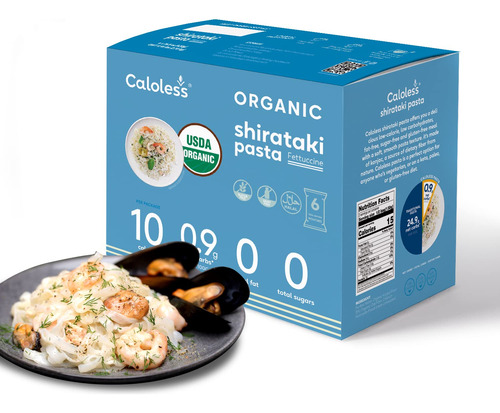 Caloless Konjac Shirataki Fideos Paquete De 6  Snacks Keto,