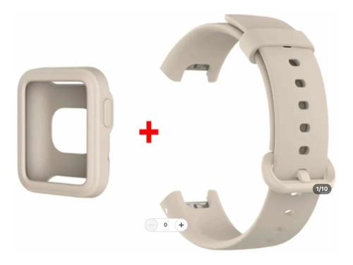 Imagen 9 de 9 de Correas Para Xiaomi Mi Watch Lite 1 De Silicone Con Bumper