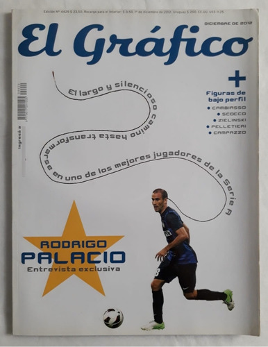 Revista El Grafico 4429 - Rodrigo Palacio Inter 12/2012 Fs